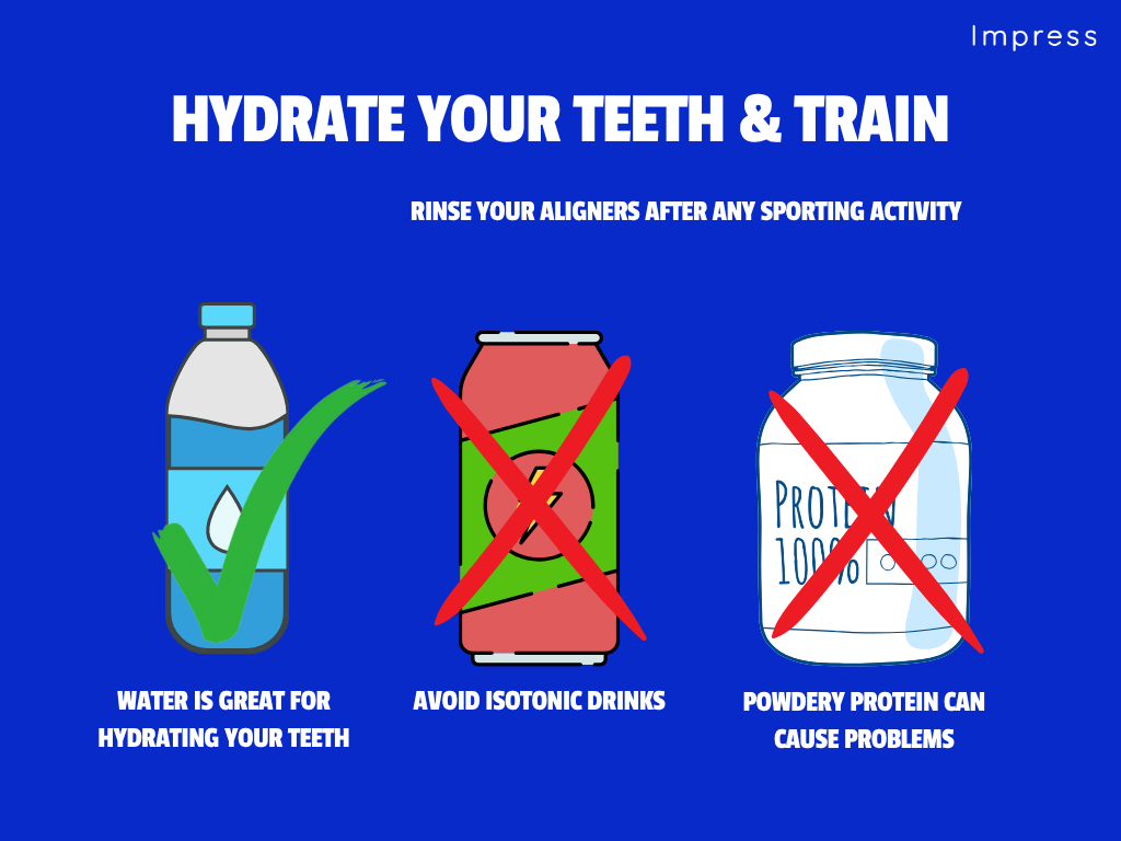 How to hydrate your teeth with aligners