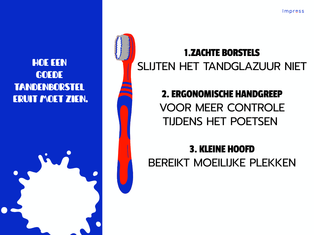 infographic over een goede tandenborstel